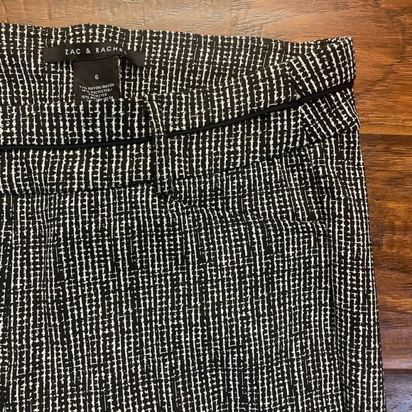Zac & Rachel Monochrome Patterned Trousers - Picture 5 of 7